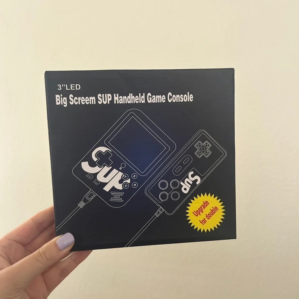 SUP Handheld Game Console – 400 Classic Games | Blue | New in Box